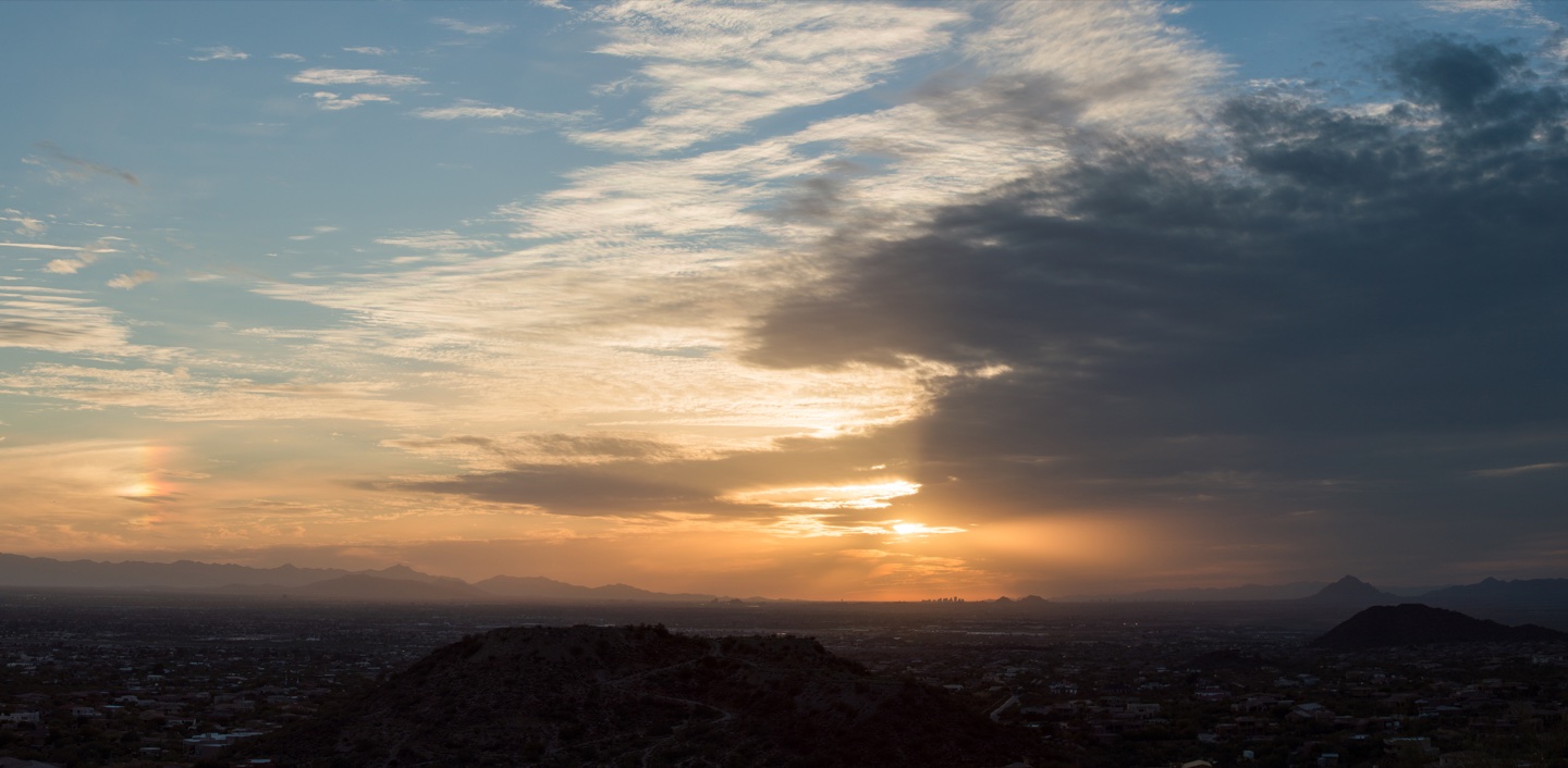 Sunset from Usery Mountain Regional Park, Mesa, Arizona
