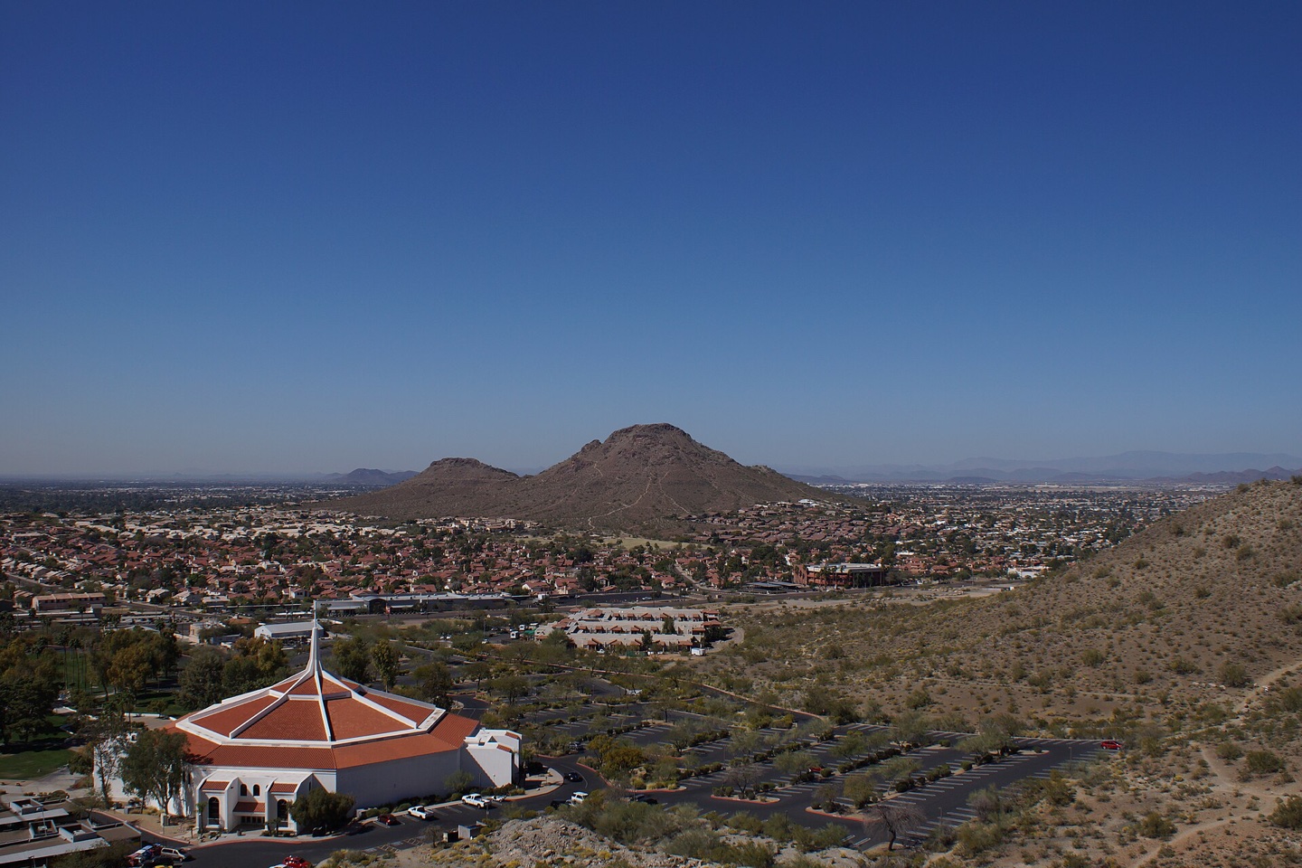 Lookout Mountain from Shadow Mountain, North Phoenix, Arizona