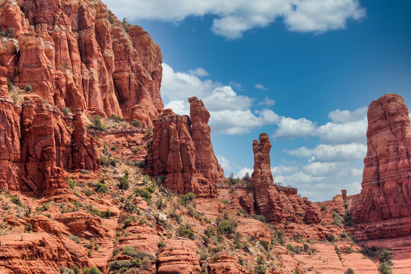 Red-rock formations in Sedona, Arizona